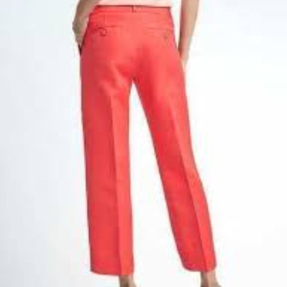 Banana Republic Logan Linen Blend Cropped Pants - Picture 2 of 9